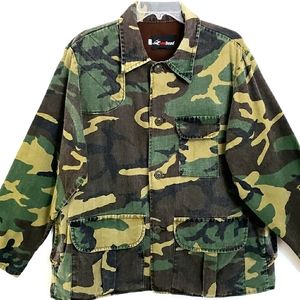 Vintage Redhead Camouflage Collared Longsleeve Jacket w/ Pockets